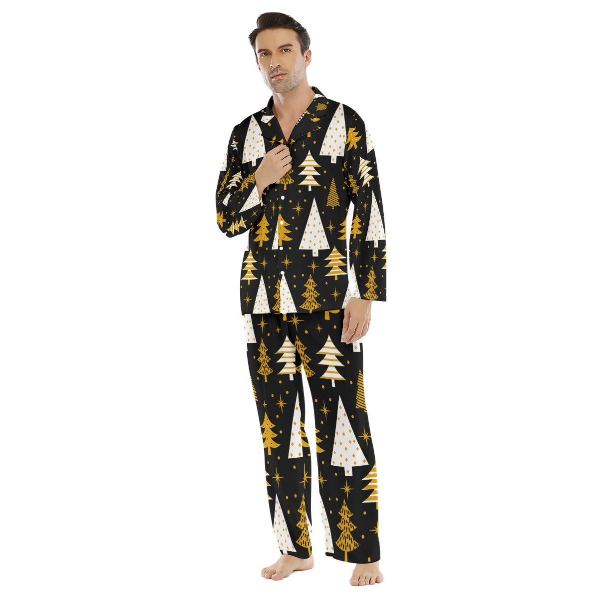 Men's Lapel Pajama Set