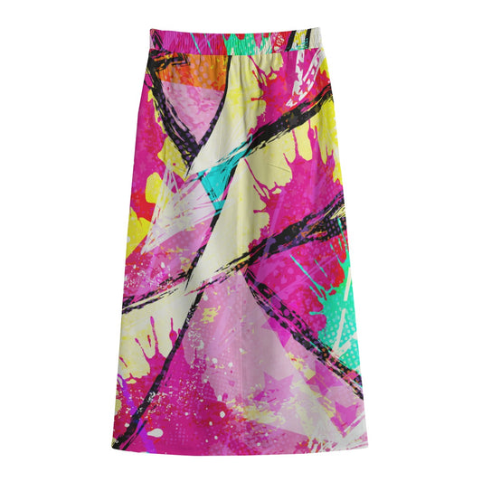 Women's Front Mid-slit Skirt | 245GSM Cotton