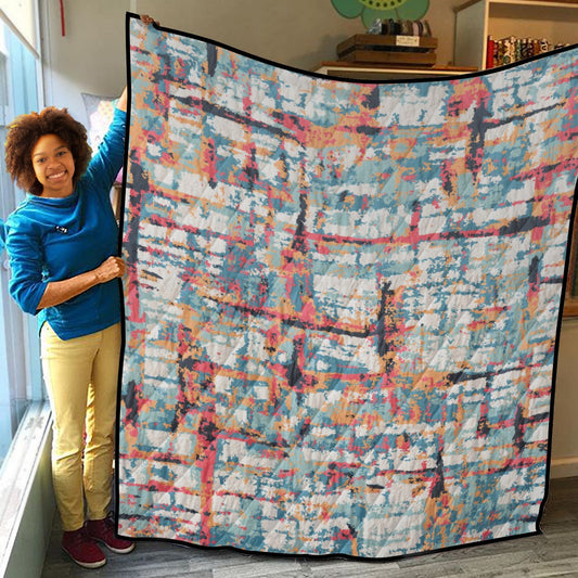 Lightweight & Breathable Quilt With Edge-wrapping Strips