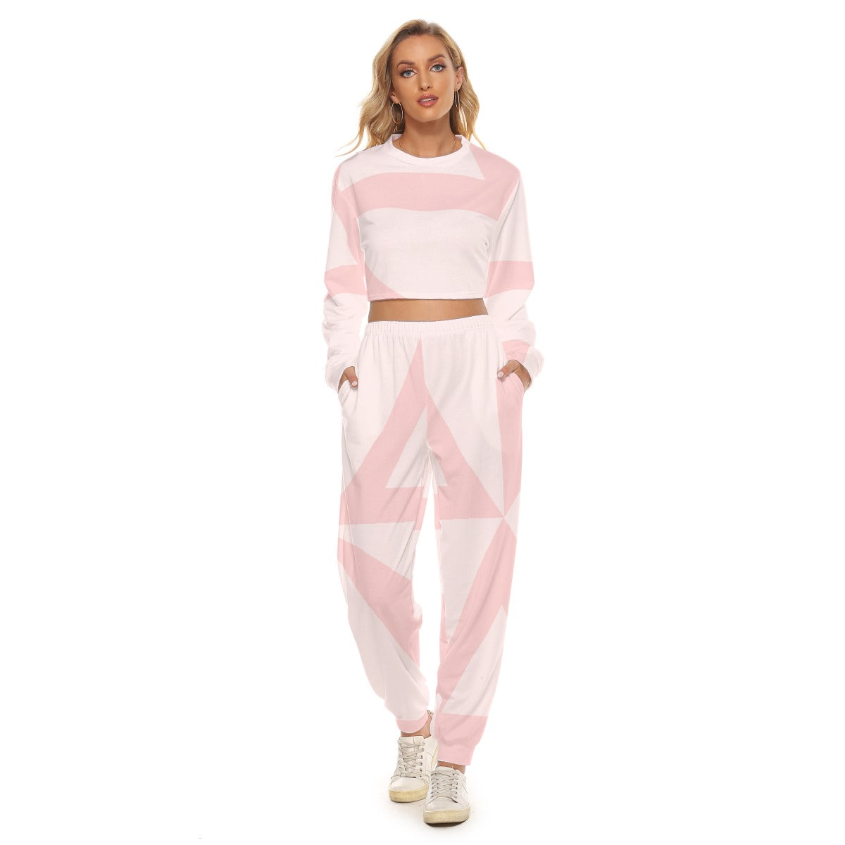 Women's Crop Sweatshirt Suit