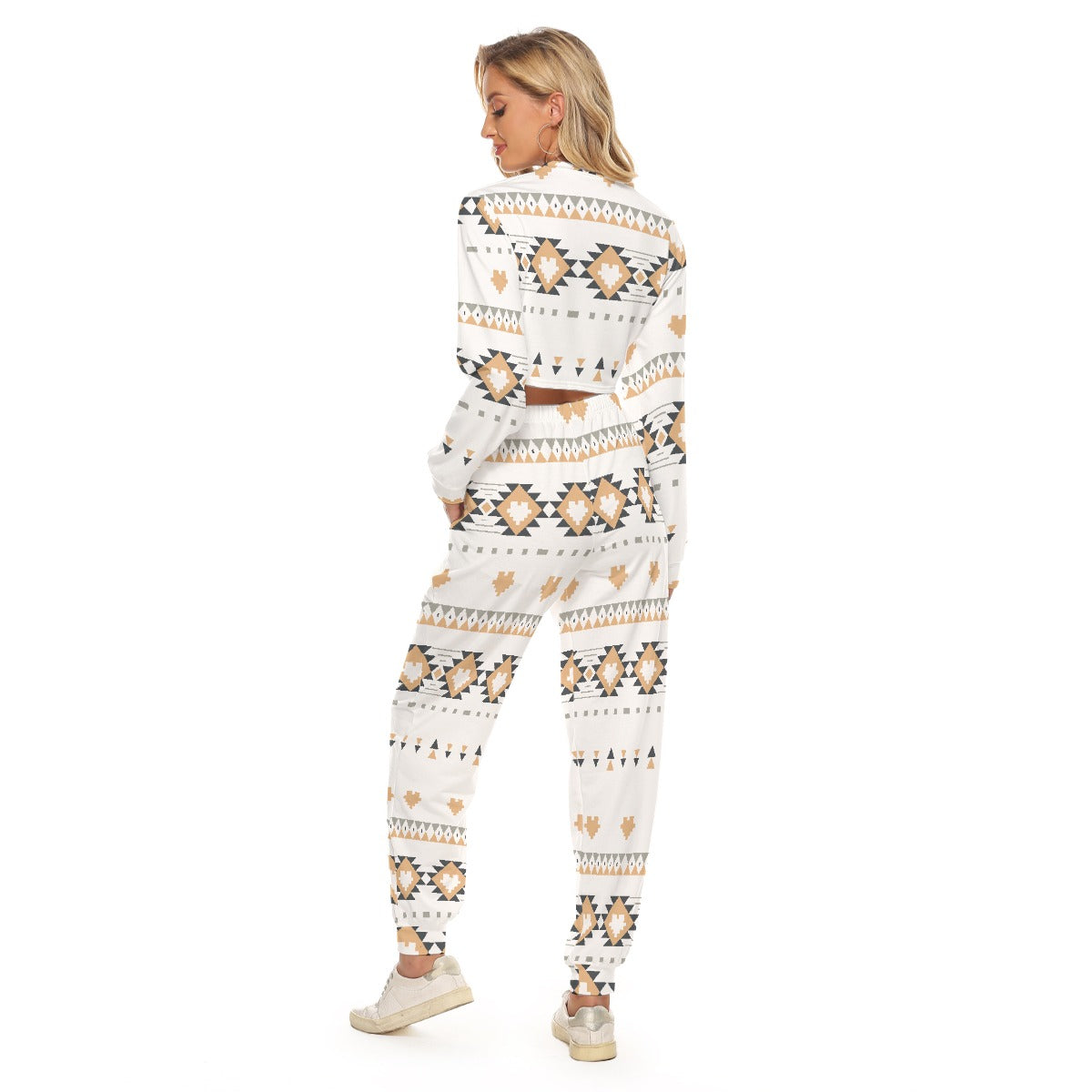 Women's Crop Sweatshirt Suit