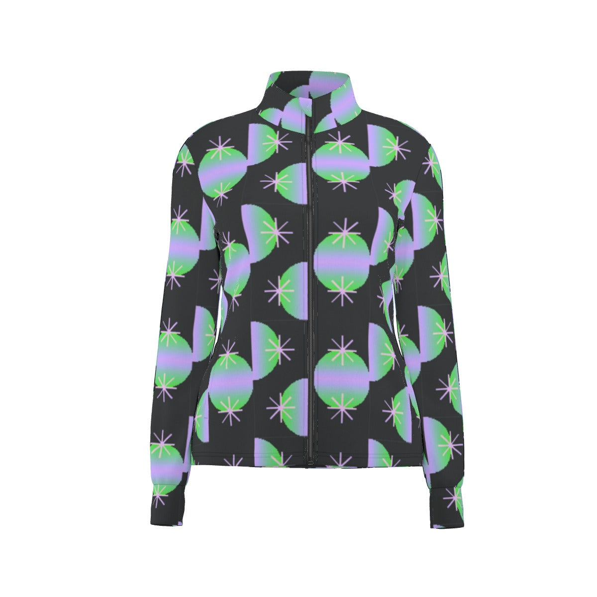 All-Over Print Women's Long Sleeve Thumbhole Jacket