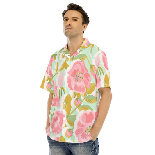 Hawaiian Shirt With Button Closure