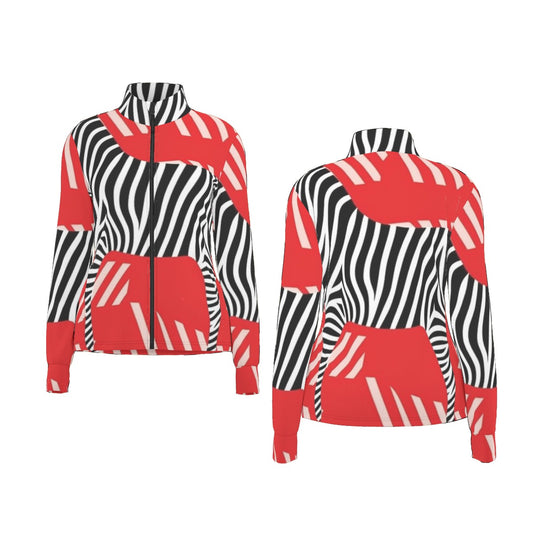 All-Over Print Women's Long Sleeve Thumbhole Jacket