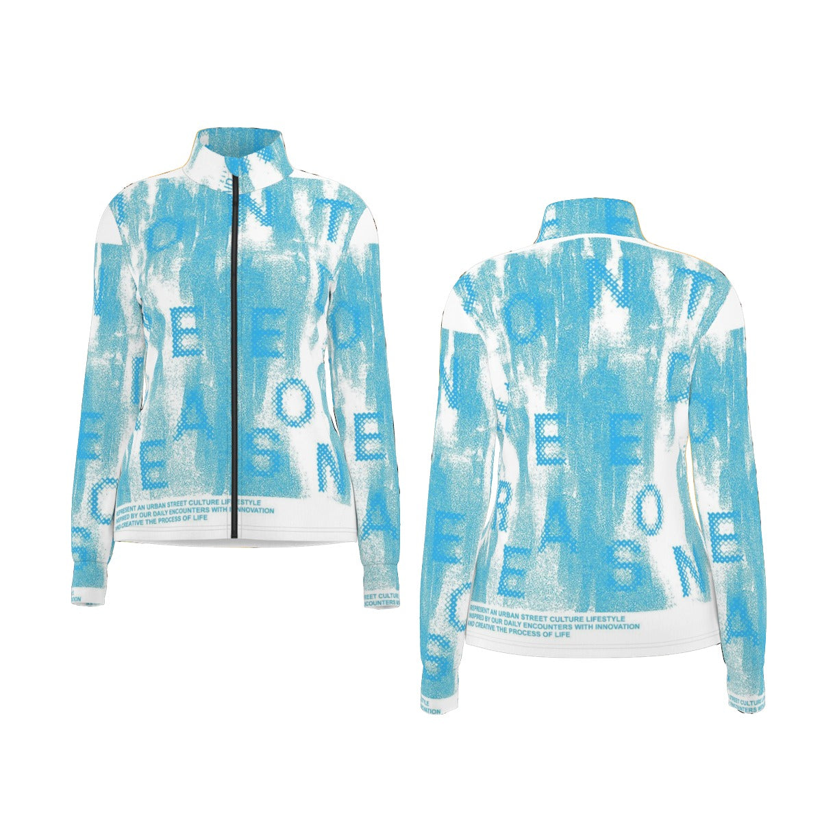 All-Over Print Women's Long Sleeve Thumbhole Jacket