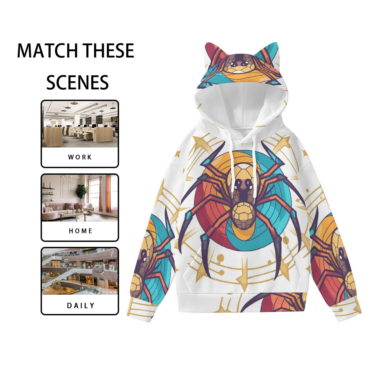 Women’s Hoodie With Decorative Ears