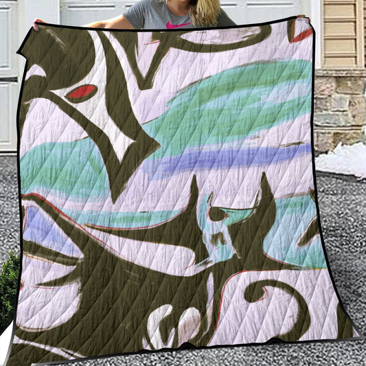 Lightweight & Breathable Quilt With Edge-wrapping Strips