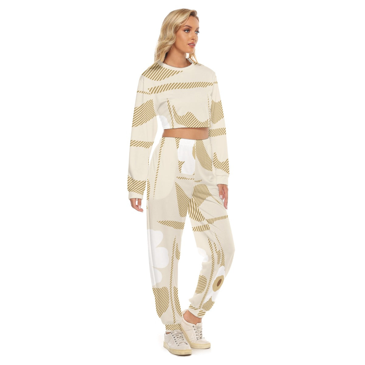 Women's Crop Sweatshirt Suit