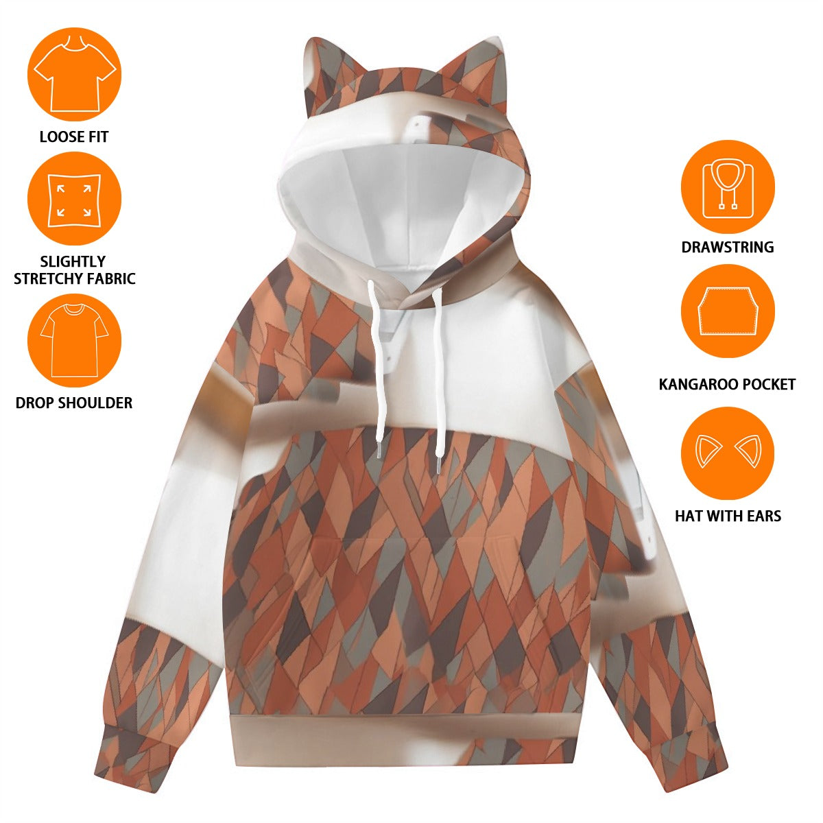 Women’s Hoodie With Decorative Ears