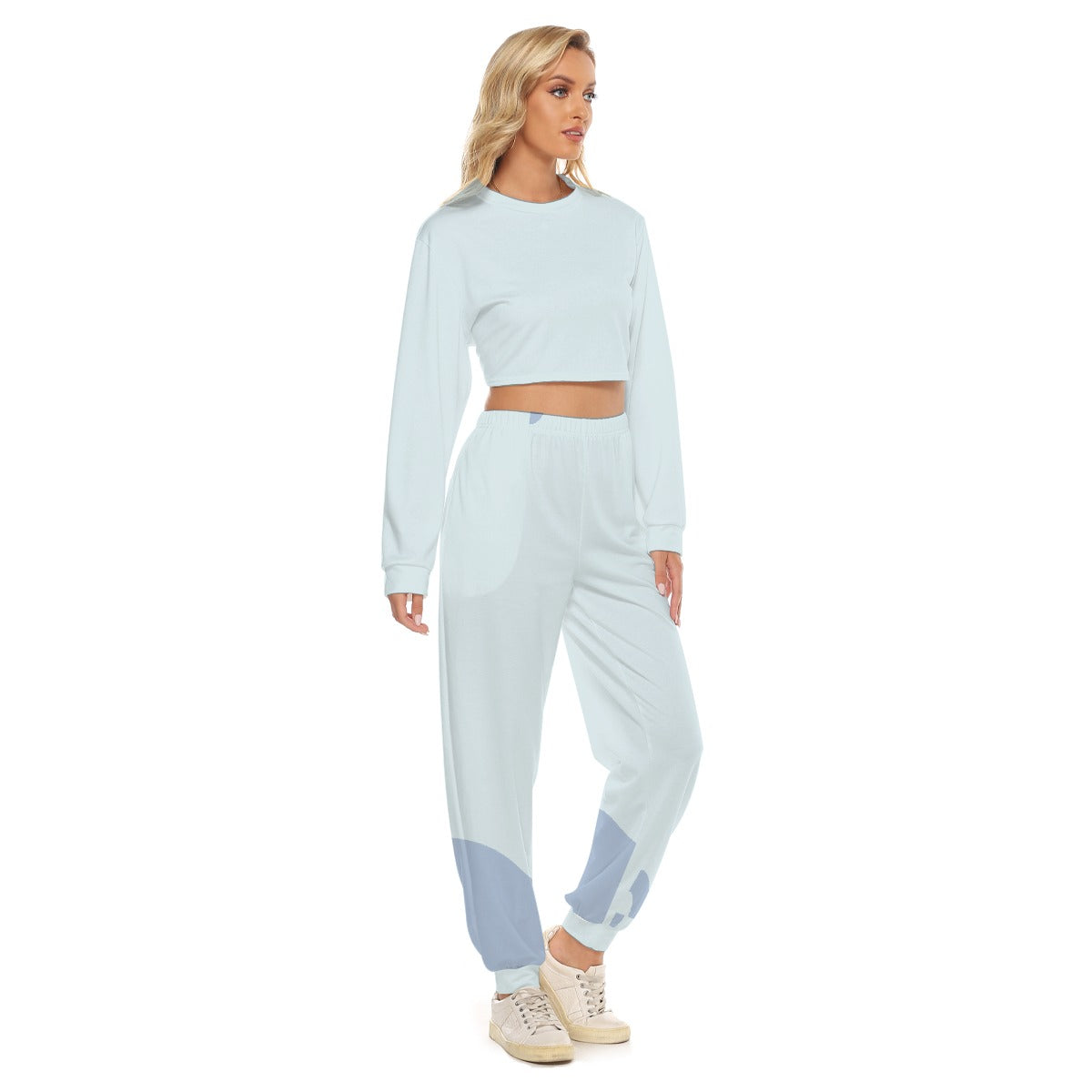 Women's Crop Sweatshirt Suit