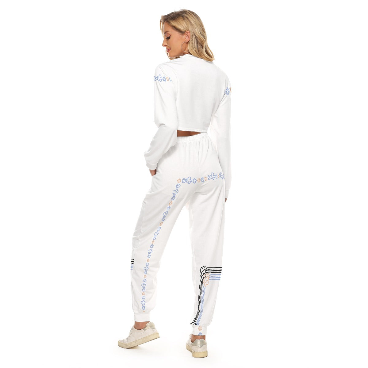 Women's Crop Sweatshirt Suit