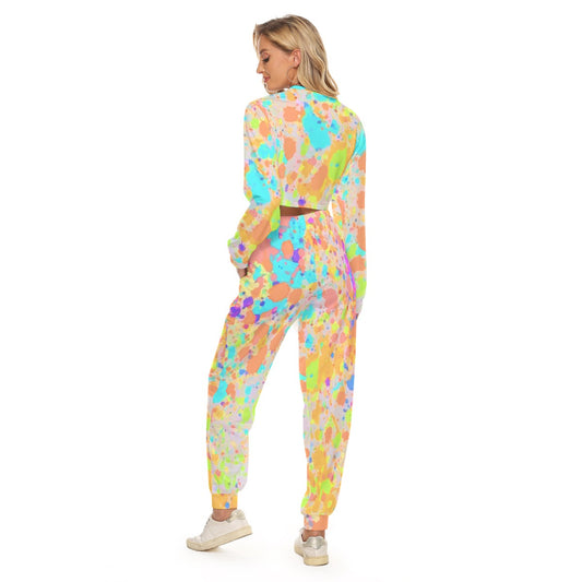 Women's Crop Sweatshirt Suit