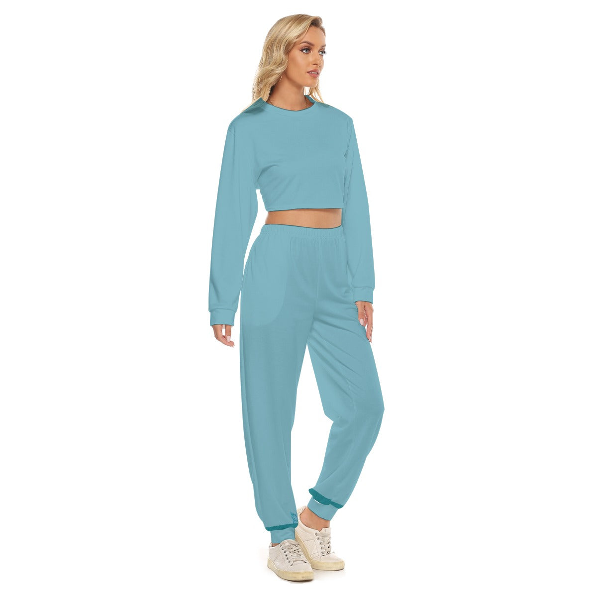 Women's Crop Sweatshirt Suit