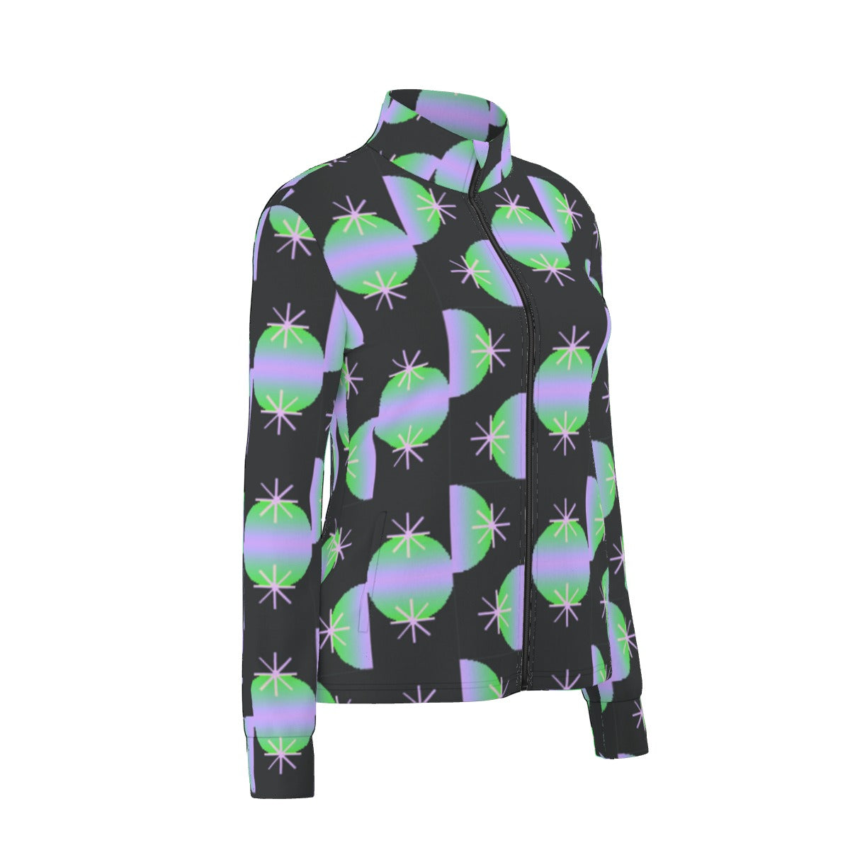 All-Over Print Women's Long Sleeve Thumbhole Jacket