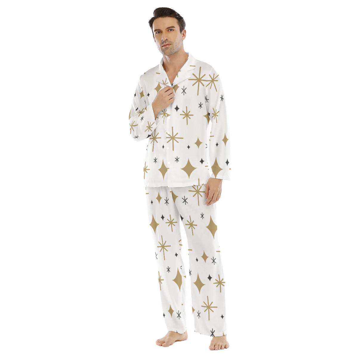 Men's Lapel Pajama Set