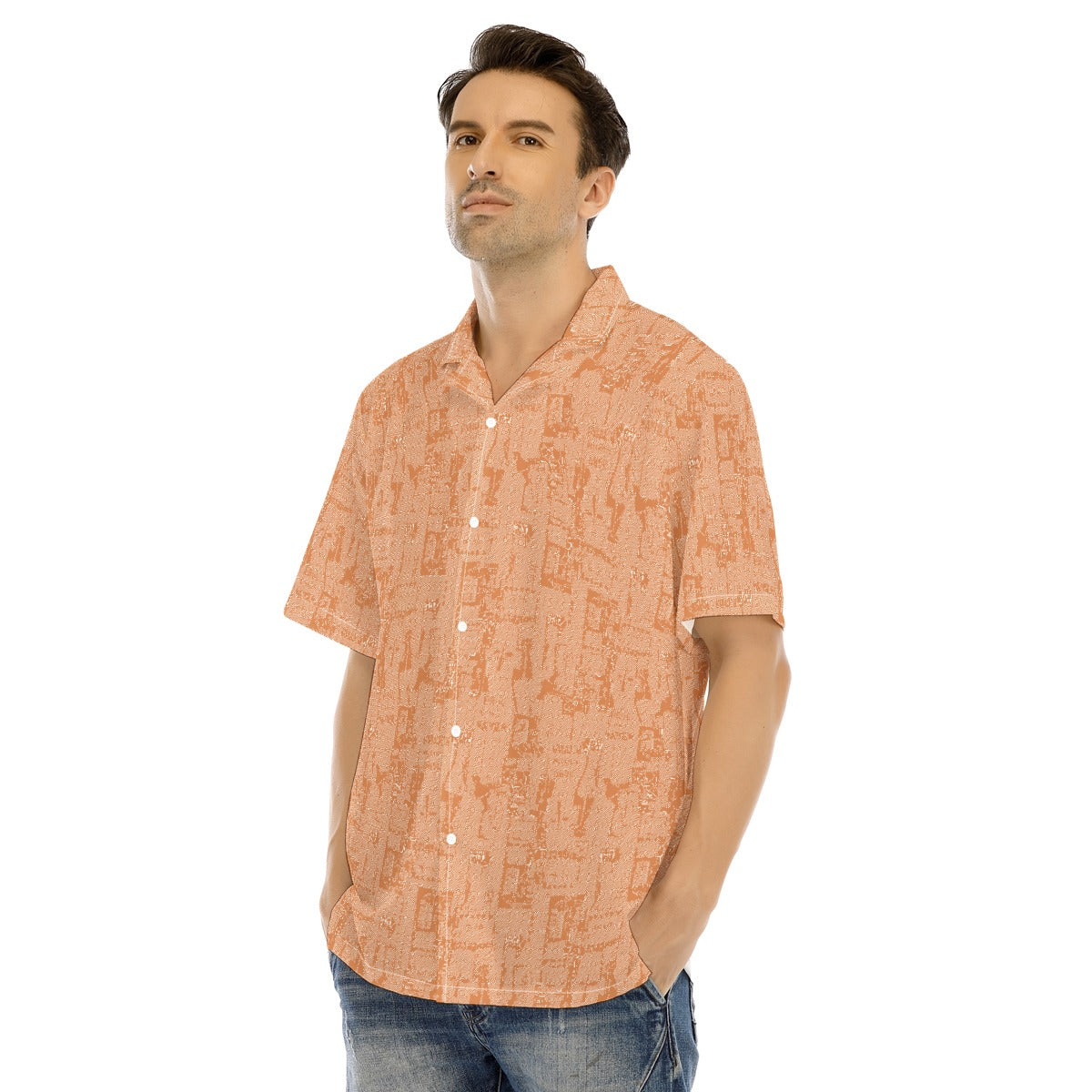 Hawaiian Shirt With Button Closure