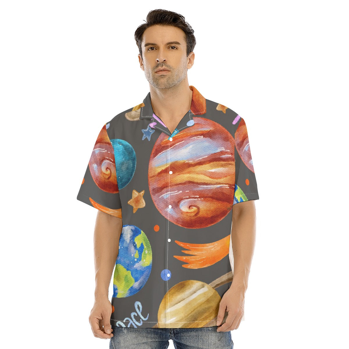 Hawaiian Shirt With Button Closure