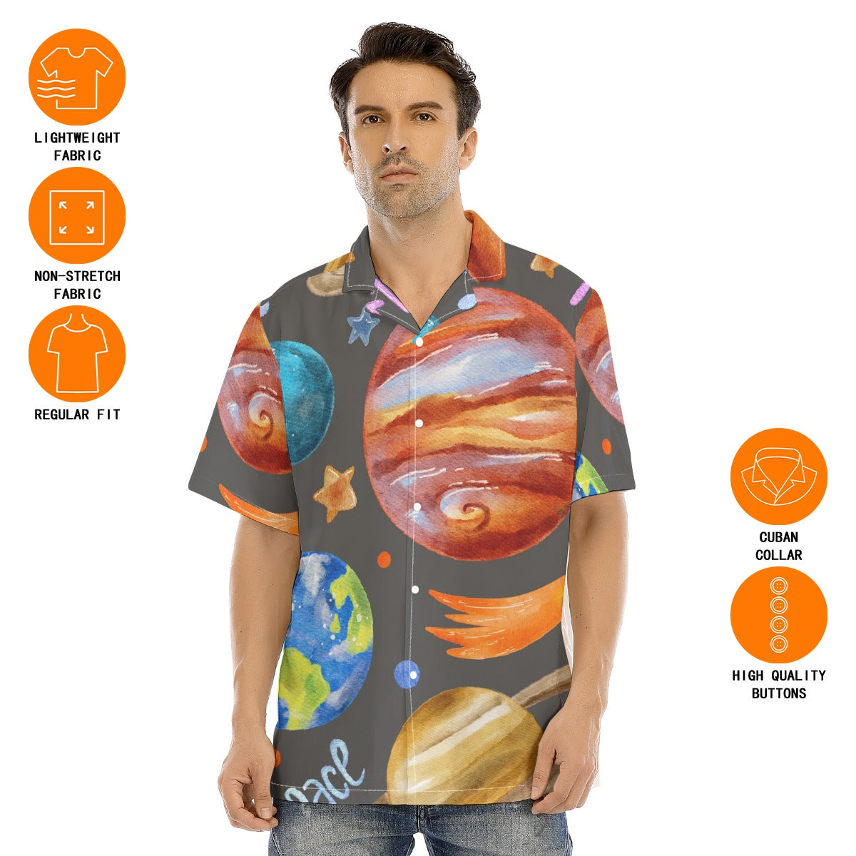 Hawaiian Shirt With Button Closure