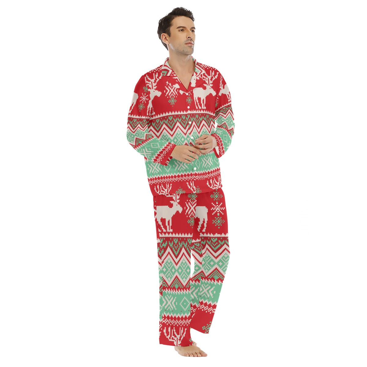 Men's Lapel Pajama Set