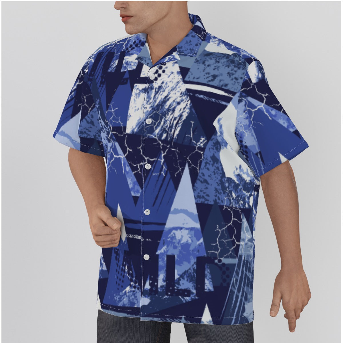 Hawaiian Shirt With Button Closure