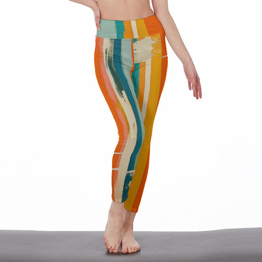 High Waist Leggings | Side Stitch Closure