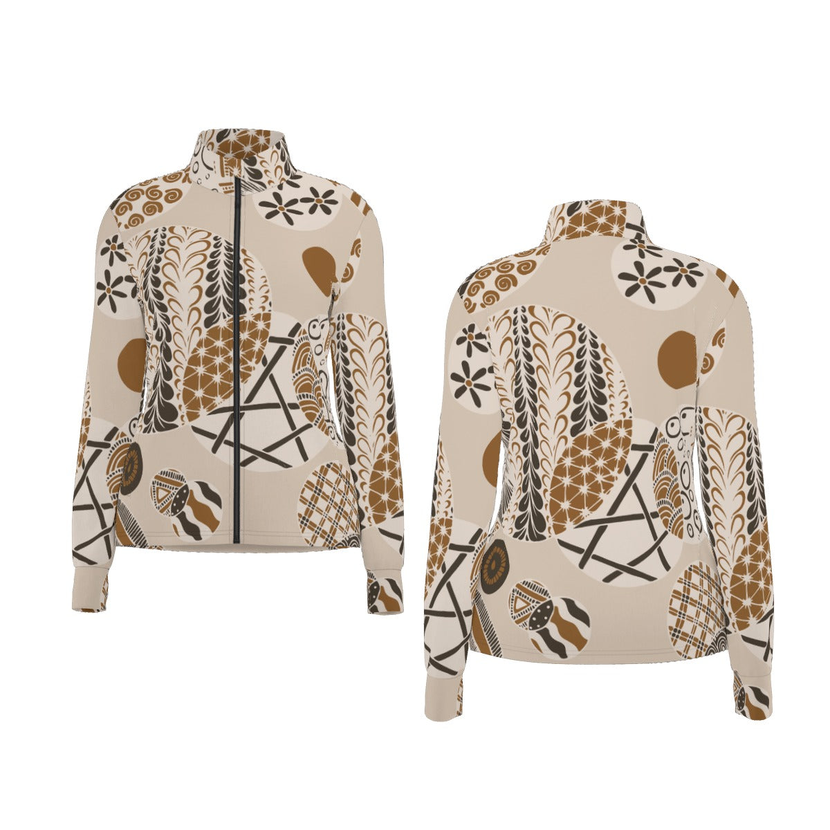 All-Over Print Women's Long Sleeve Thumbhole Jacket