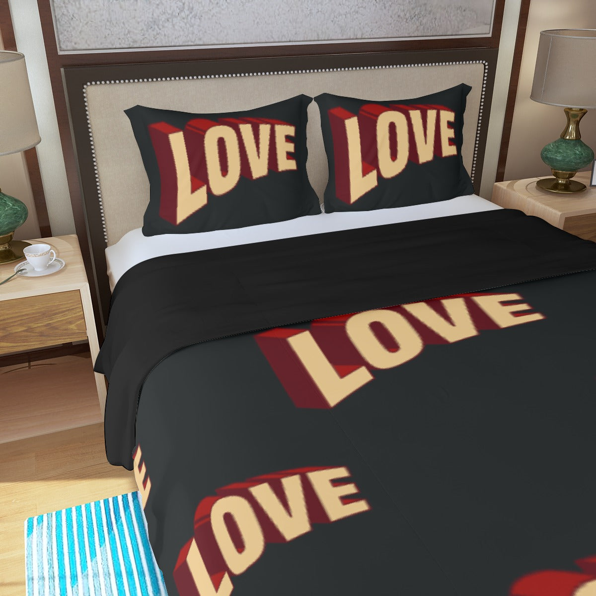 Three Piece Duvet Cover Set