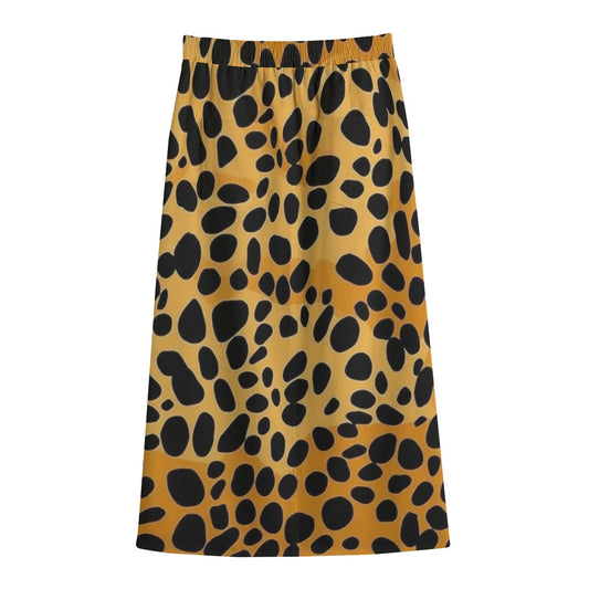 Women's Front Mid-slit Skirt | 245GSM Cotton