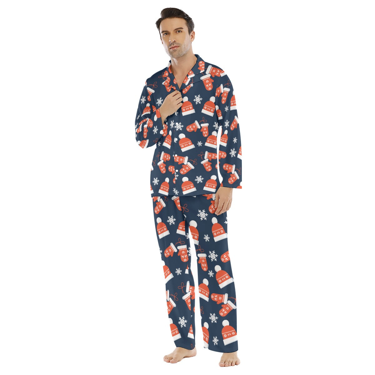 Men's Lapel Pajama Set