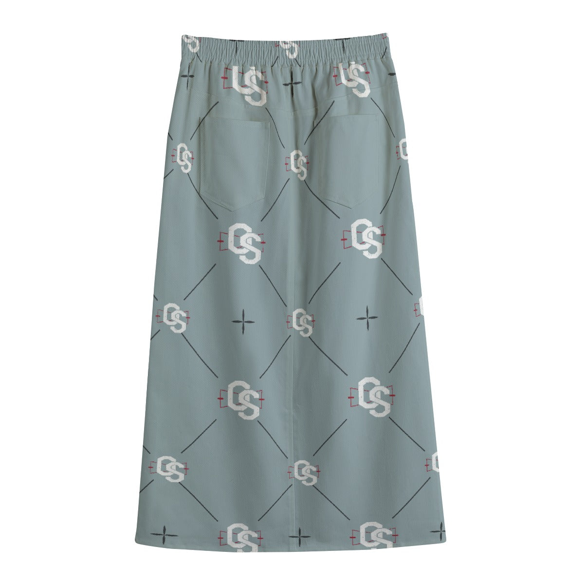 Women's Front Mid-slit Skirt | 245GSM Cotton