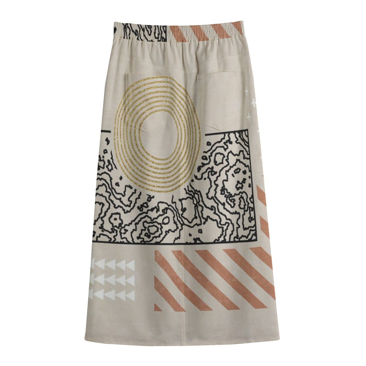 Women's Front Mid-slit Skirt | 245GSM Cotton