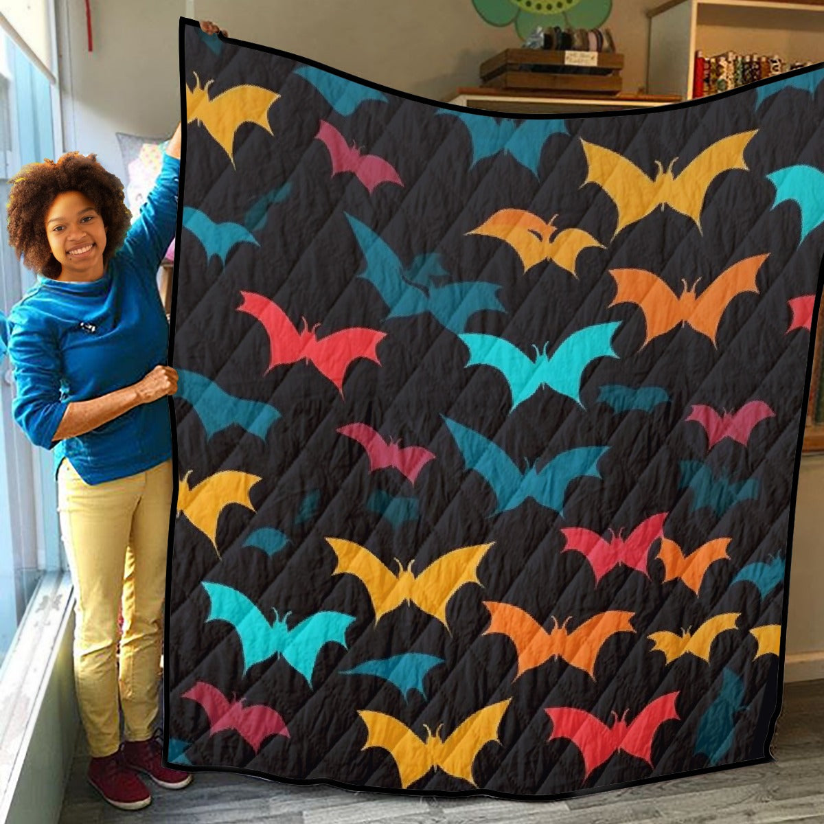 Lightweight & Breathable Quilt With Edge-wrapping Strips