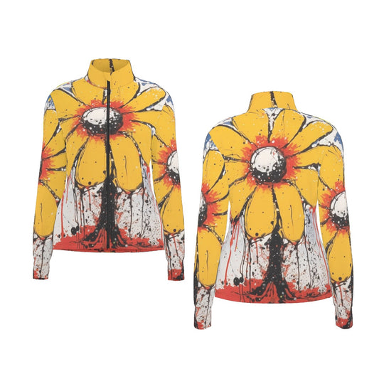 All-Over Print Women's Long Sleeve Thumbhole Jacket