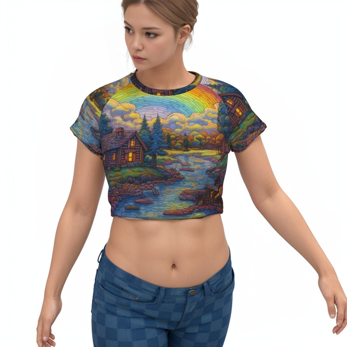 Raglan Cropped T-shirt