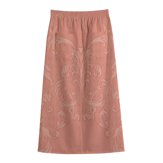 Women's Front Mid-slit Skirt | 245GSM Cotton