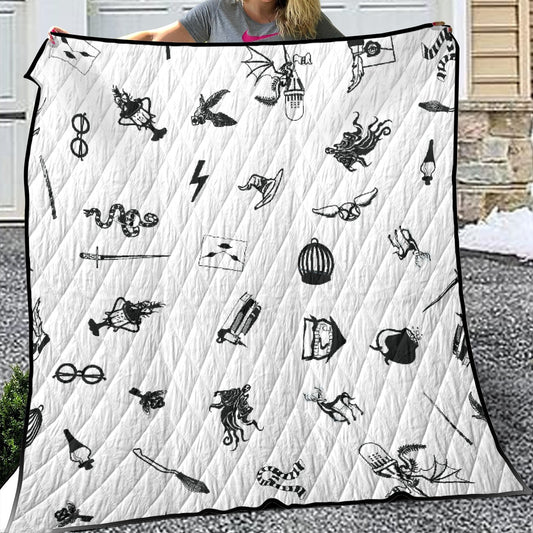 Lightweight & Breathable Quilt With Edge-wrapping Strips