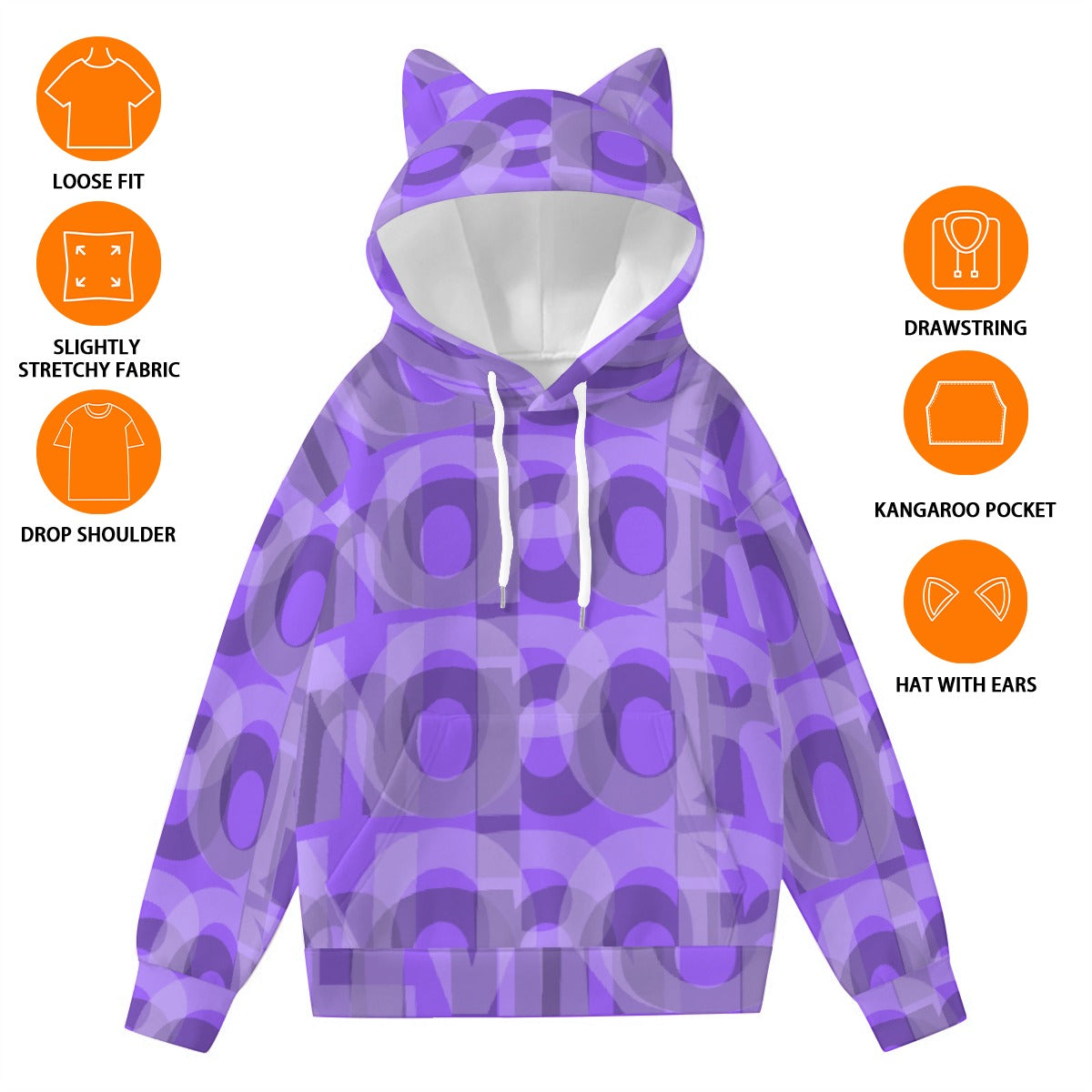 Women’s Hoodie With Decorative Ears