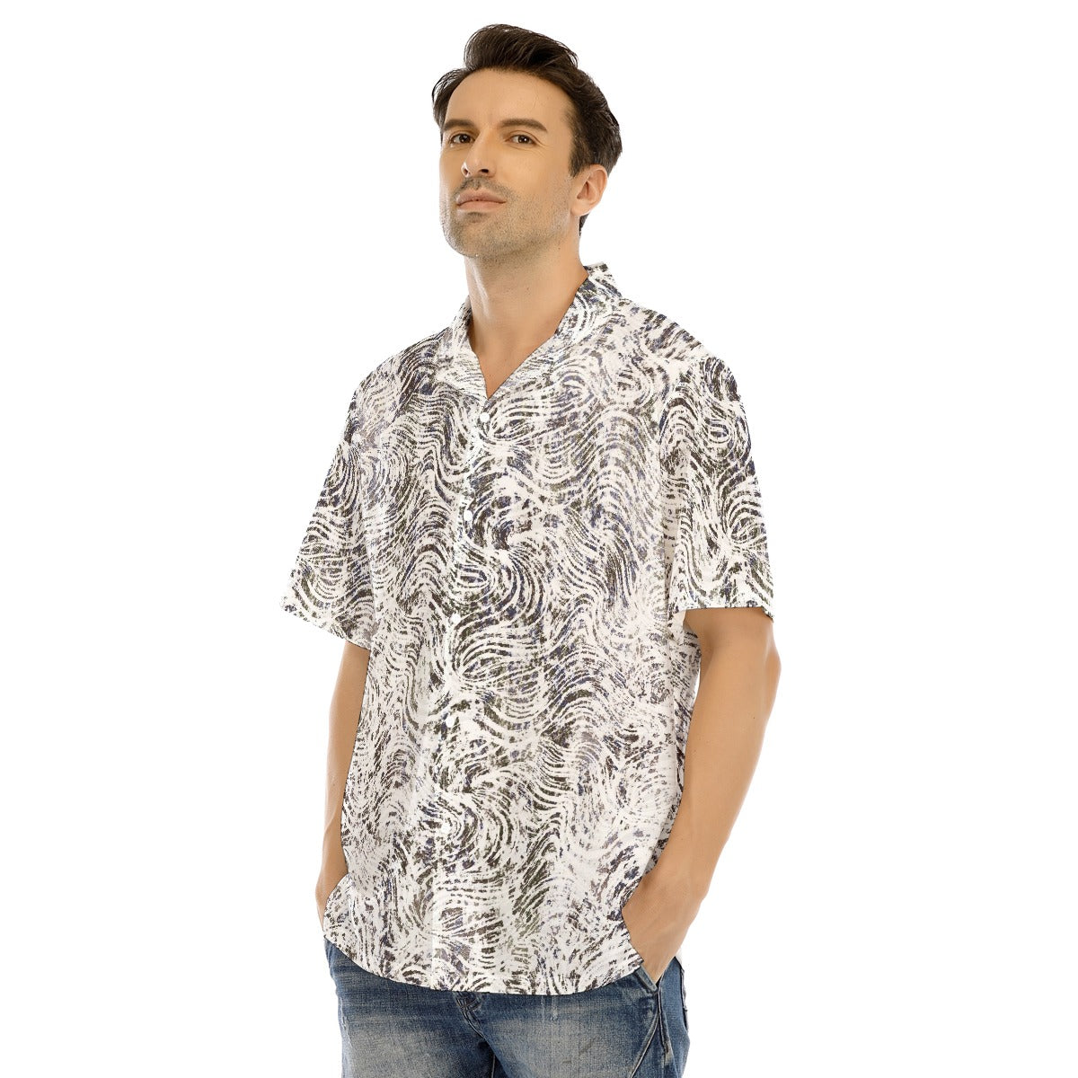 Hawaiian Shirt With Button Closure