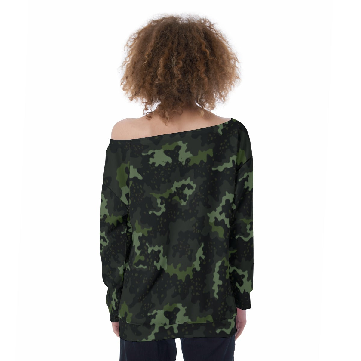 Oversized Women's Off-Shoulder Sweatshirt