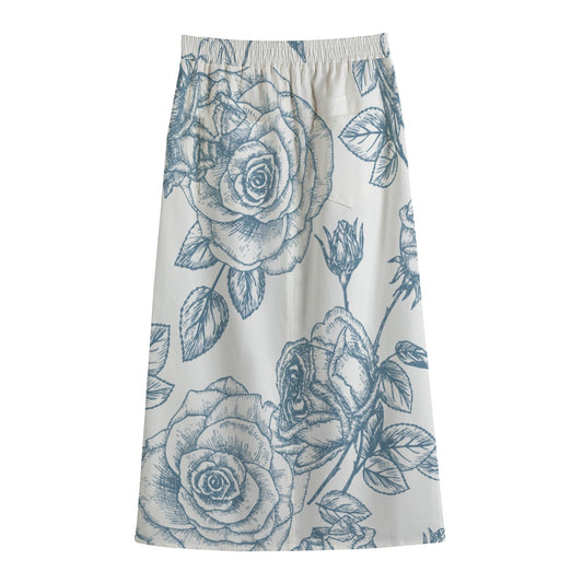 Women's Front Mid-slit Skirt | 245GSM Cotton