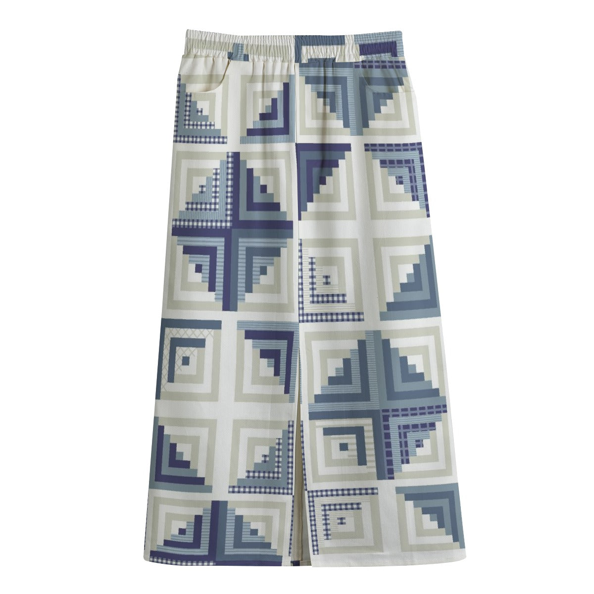 Women's Front Mid-slit Skirt | 245GSM Cotton