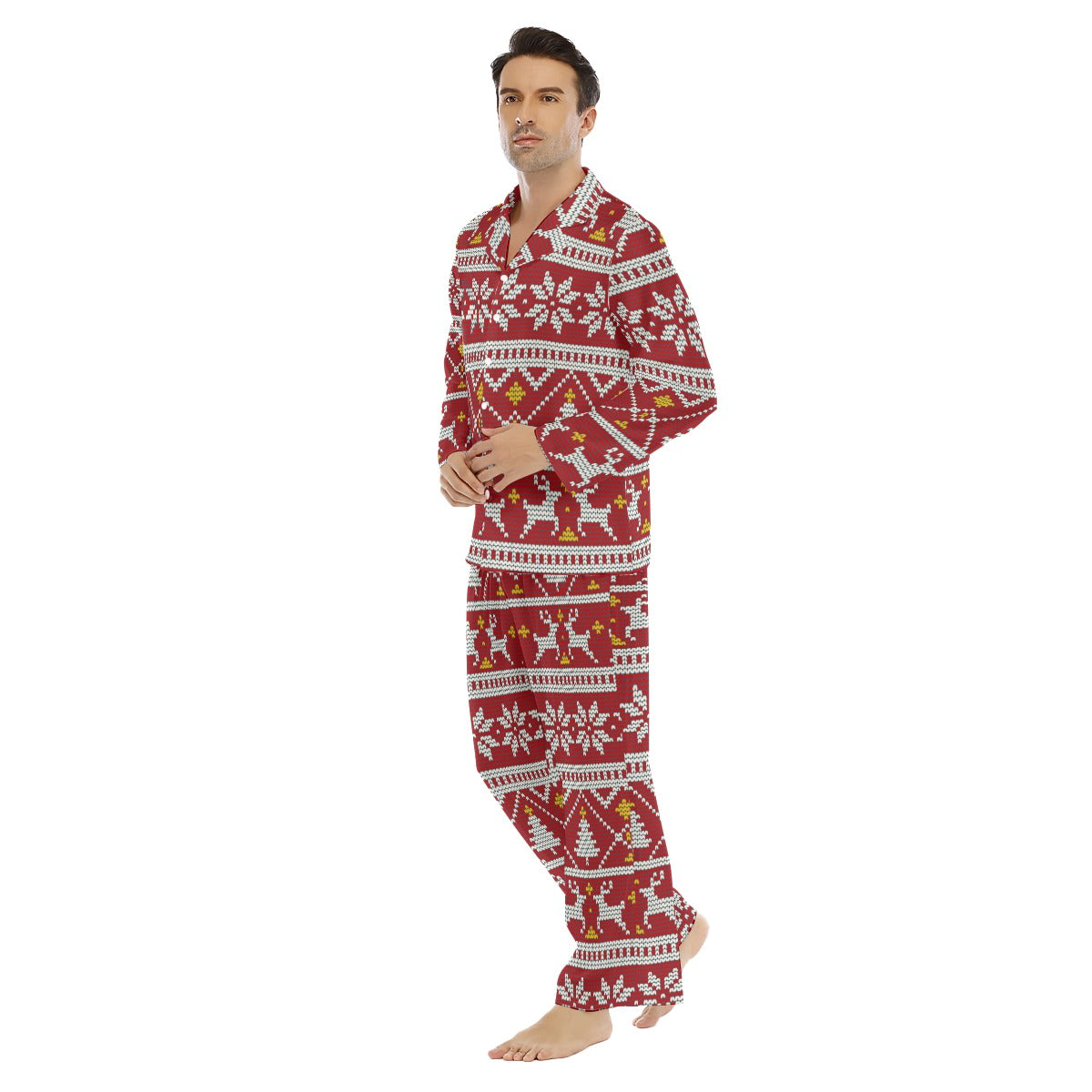 Men's Lapel Pajama Set