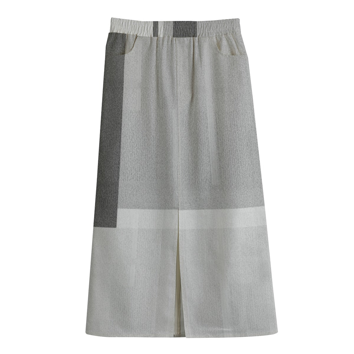 Women's Front Mid-slit Skirt | 245GSM Cotton