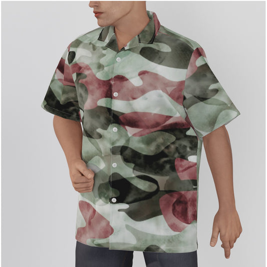 Hawaiian Shirt With Button Closure