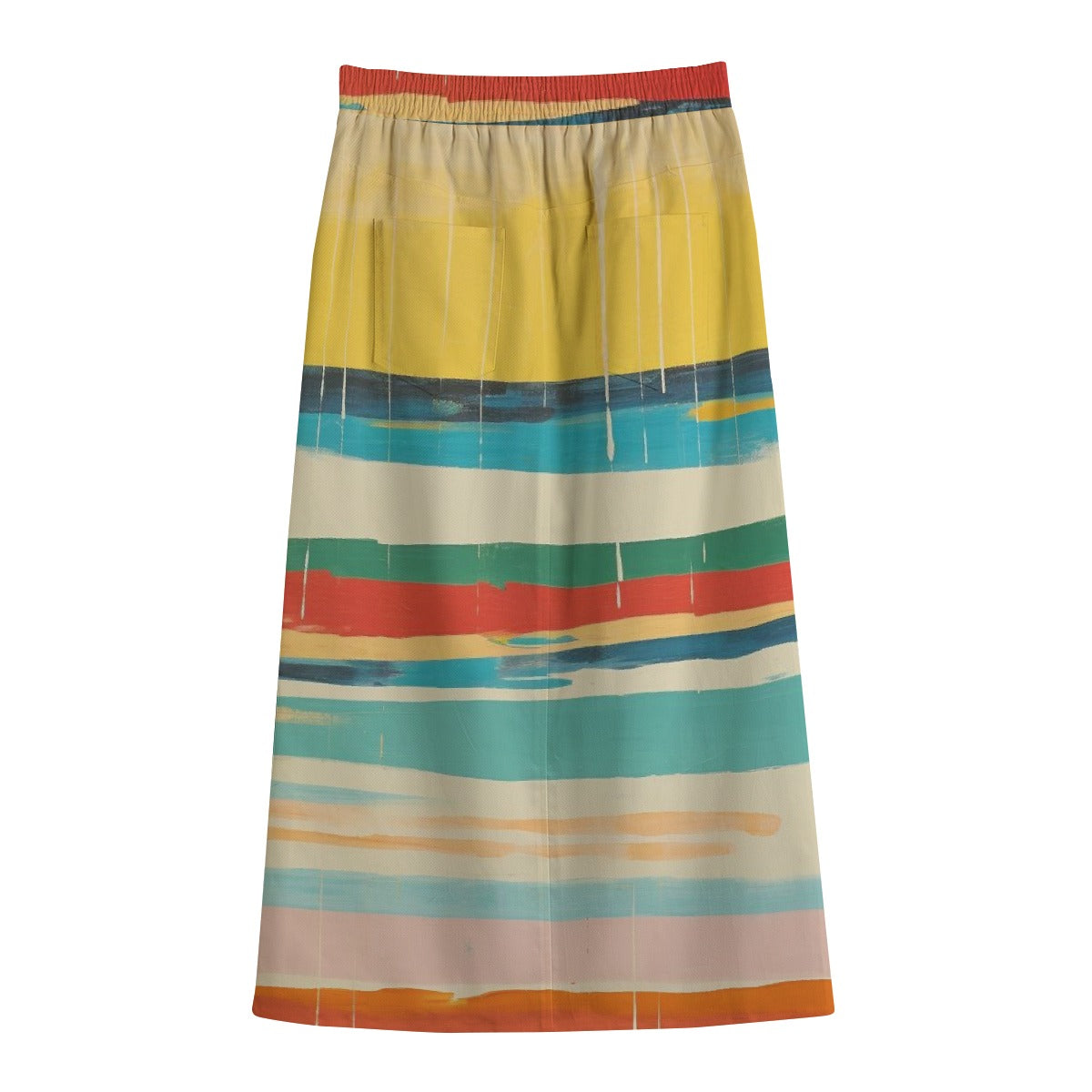 Women's Front Mid-slit Skirt | 245GSM Cotton