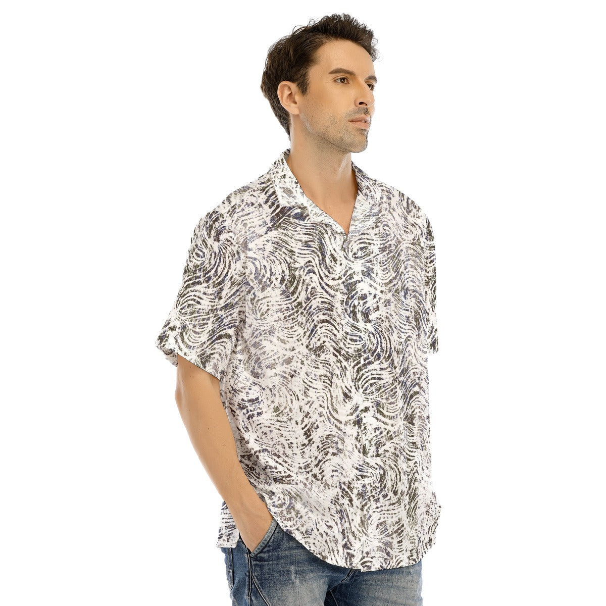 Hawaiian Shirt With Button Closure