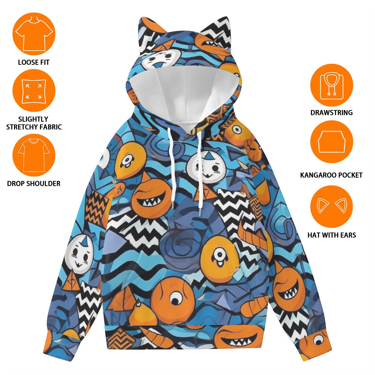 Women’s Hoodie With Decorative Ears