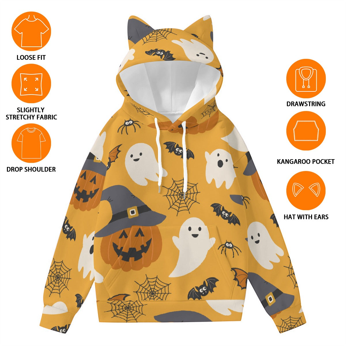 Women’s Hoodie With Decorative Ears