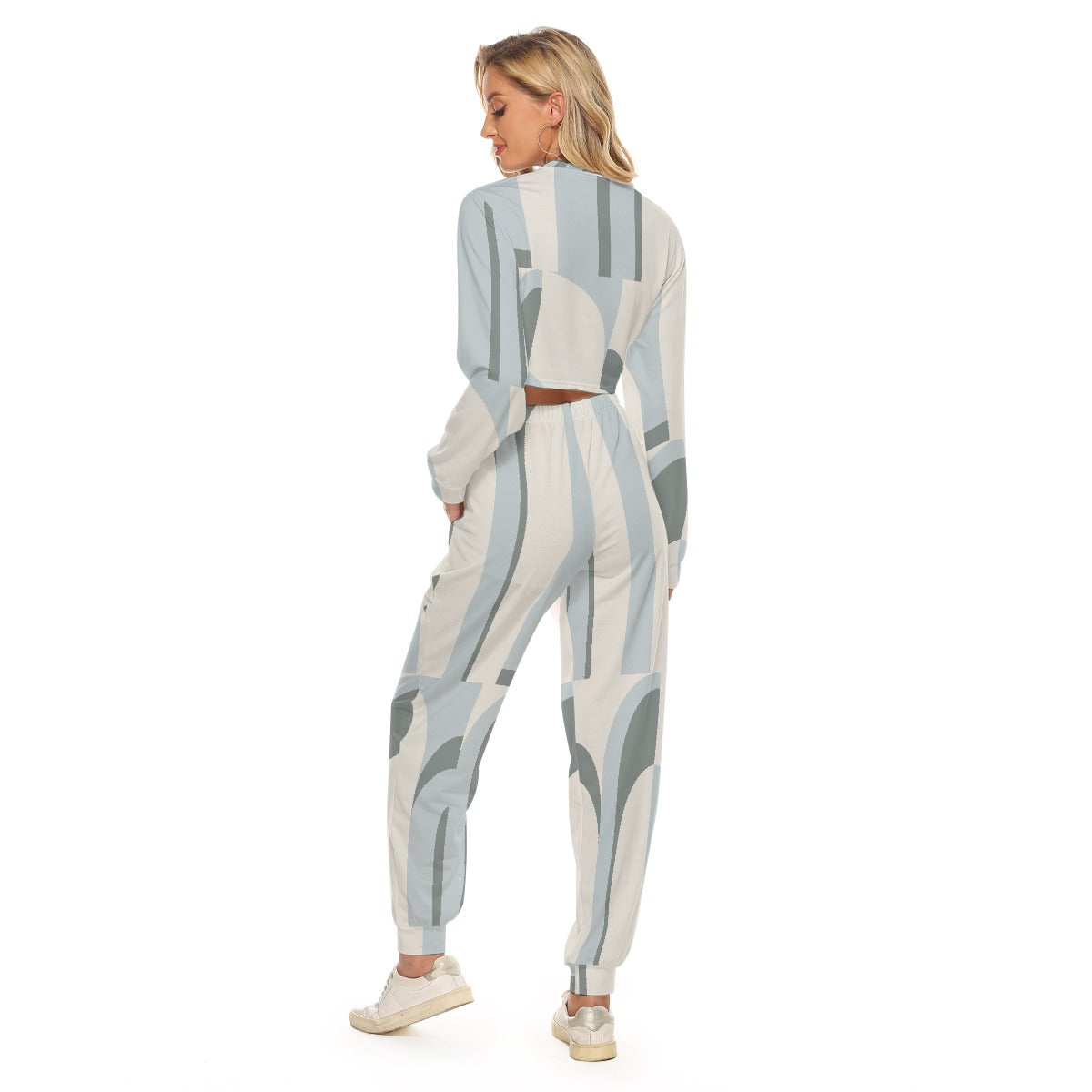 Women's Crop Sweatshirt Suit