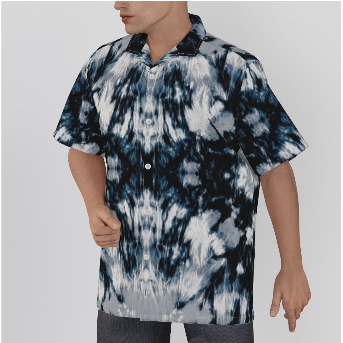 Hawaiian Shirt With Button Closure